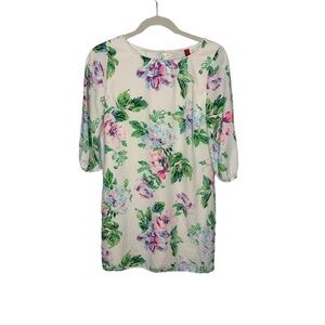 GiBiu Long Sleeve Boho Floral Mini Dress Size Small